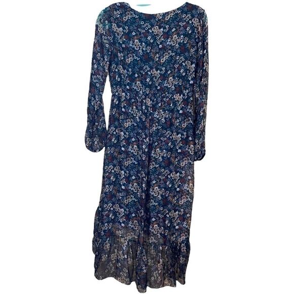 Elena Baldi Silk Floral Hi-Lo Dress Size Small - Picture 11 of 12